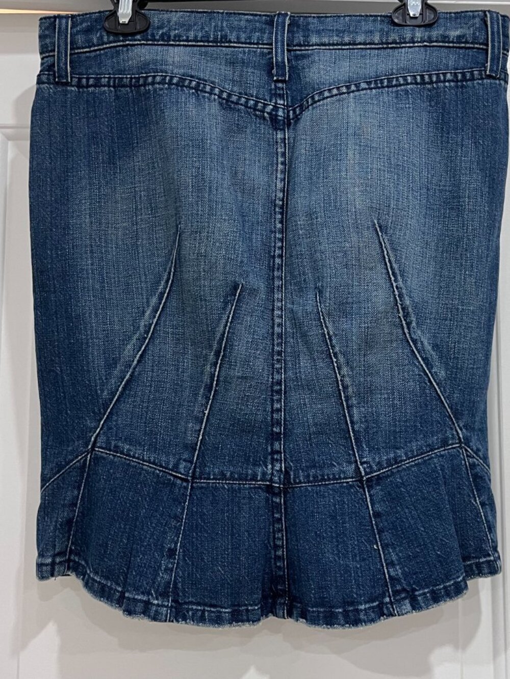JUICY COUTURE Low Rise Denim Pencil Skirt/Knee Length,Authentic Y2K,SZ L, US8-10
